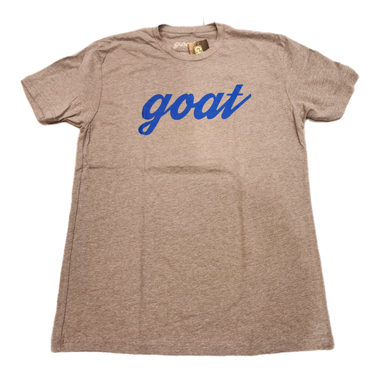 Goat Street Goods - "Grey Script Logo Tee"