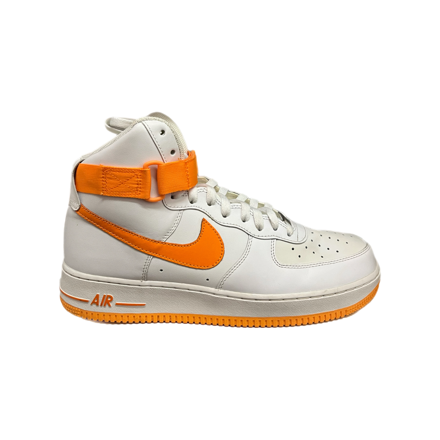 Nike Air Force 1 High White Vivid Orange - Size 11