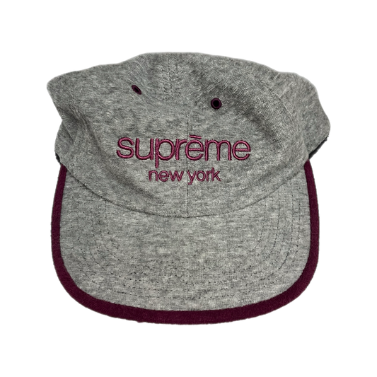 Supreme Terry Classic Logo 6-Panel Gray Hat