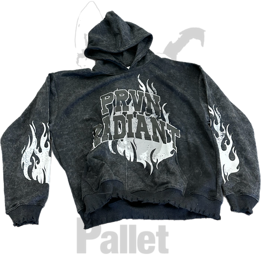Proven Radiant - "On Fire Black Hoodie"