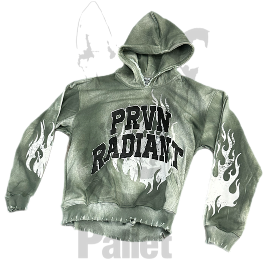 Proven Radiant - "On Fire Hoodie Grey"