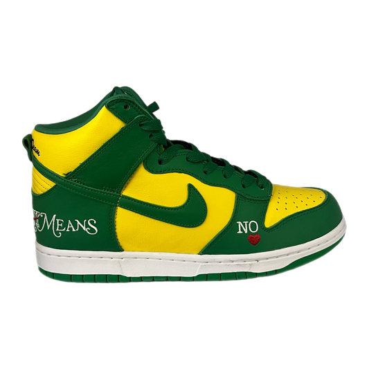Nike x Supreme Dunk High 'By Any Means Brazil' - Size 8