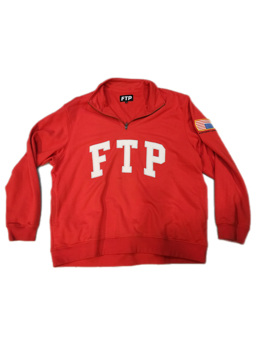 FTP - "Red Quarter Zip" -Size XXL