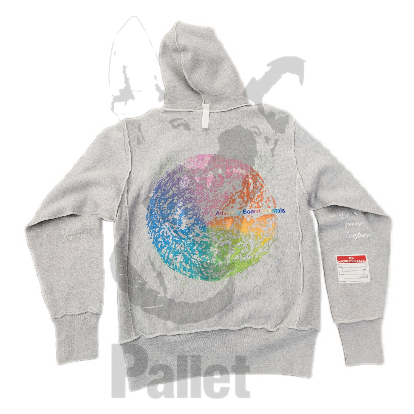 ABC - "Multicolor Grey Hoodie" - Size Small