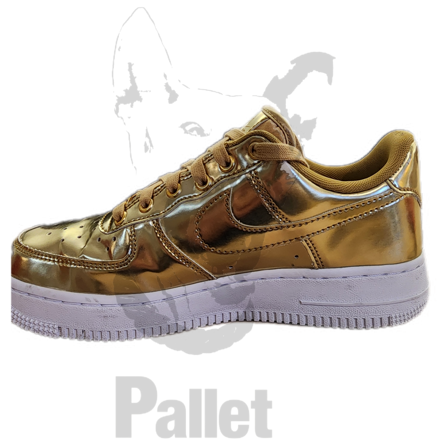 Nike -" Air Force One Wmns Gold"- Size 6
