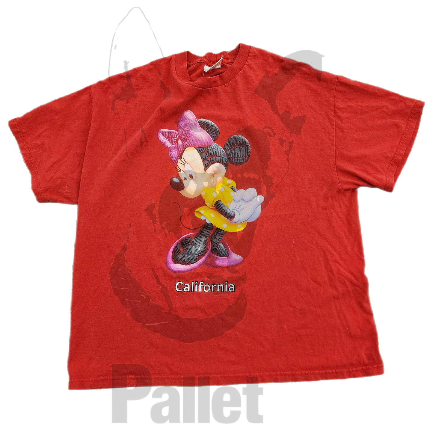 Vintage - " Minnie Mouse Gel Red Tee" - Size XL