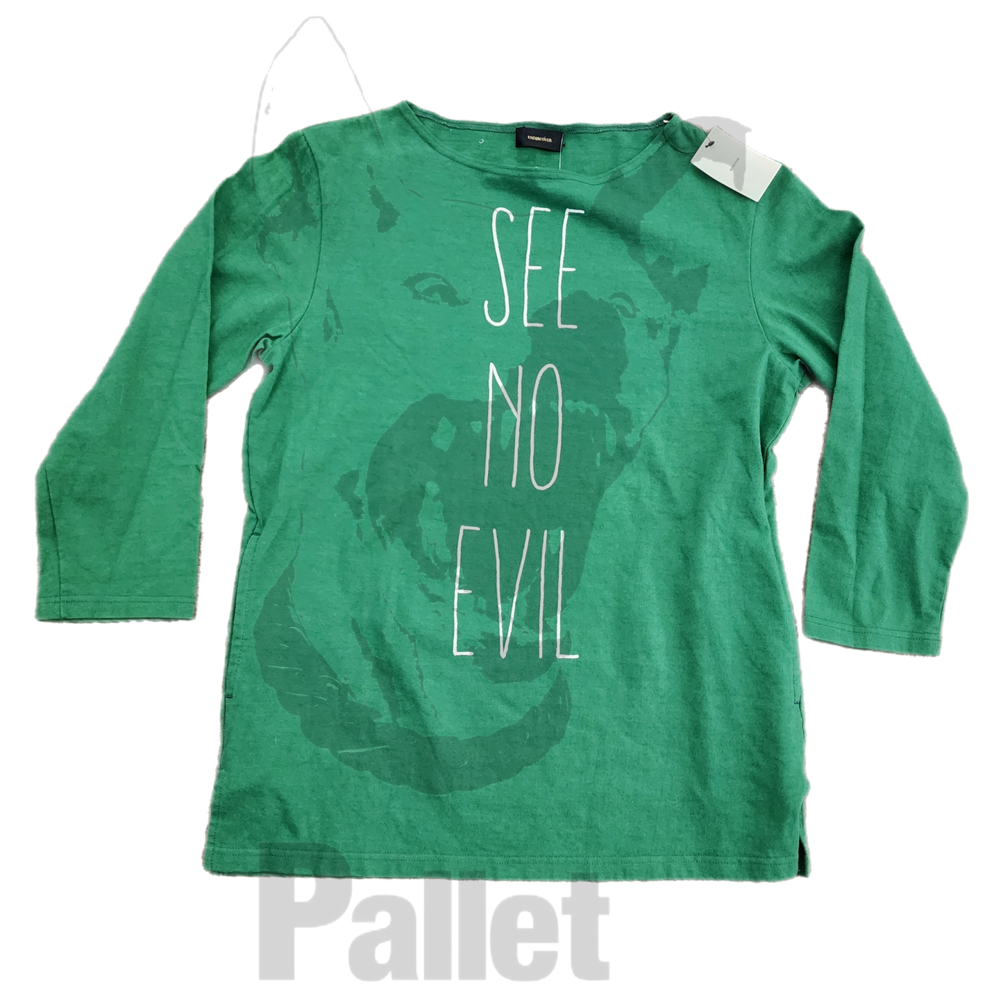 Undercover - "See No Evil Green Long Sleeve" - Size Medium