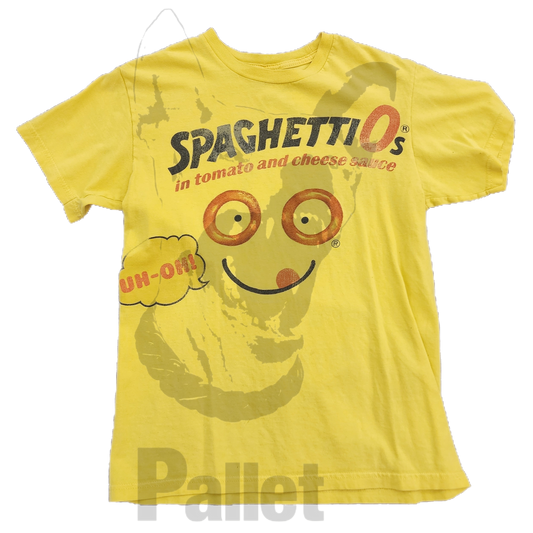Vintage - " Campbells Spaghetti O's Yellow Tee" - Size Small