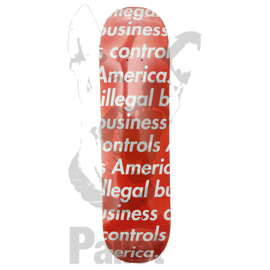 Supreme -" illegal Business Controls America Red Deck"-