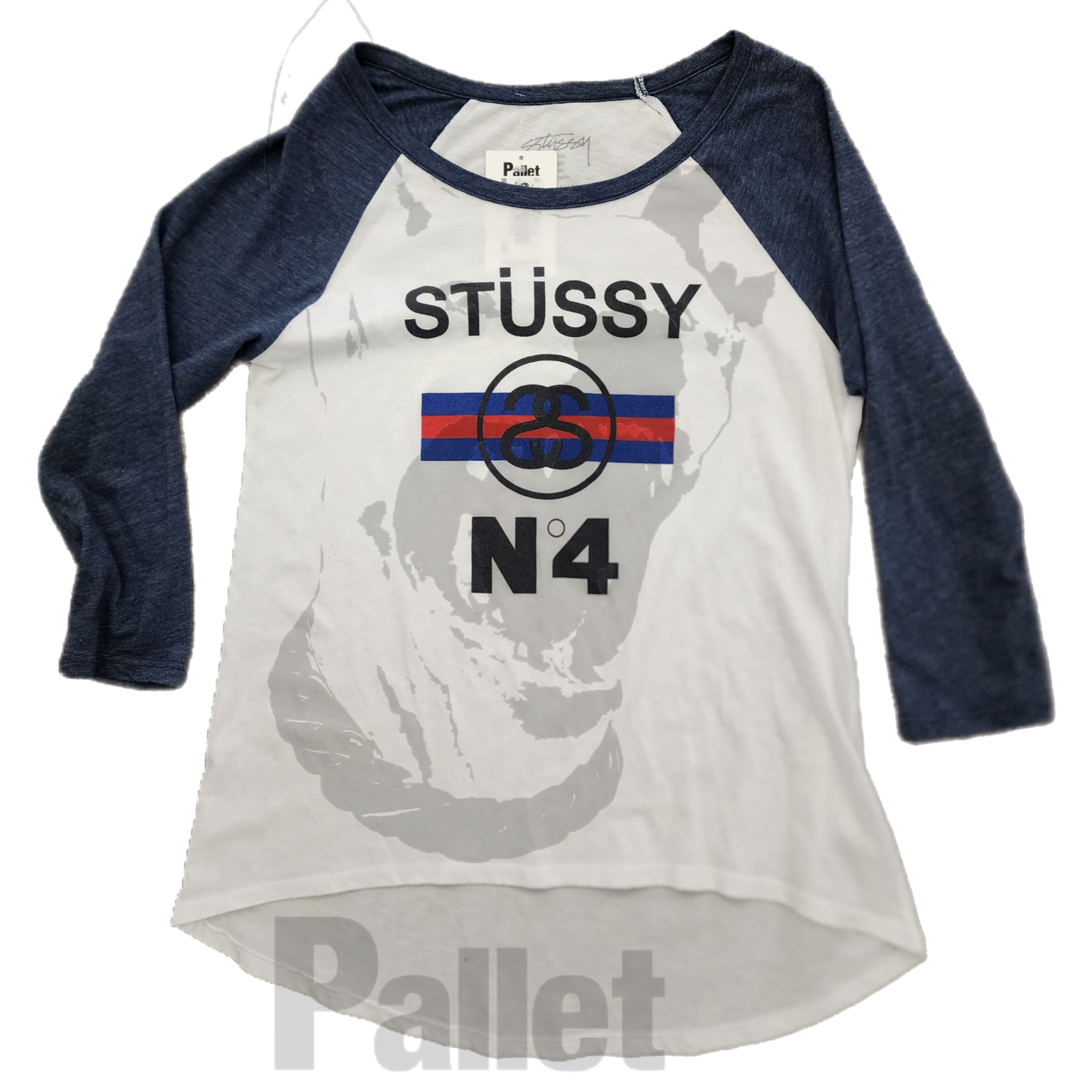 Stussy-"Baseball Tee"-SIze Medium