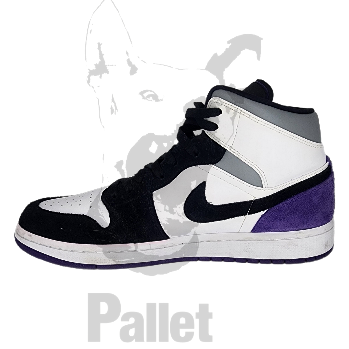 Nike-"Jordan 1 Mid SE Purple"-Size 9.5