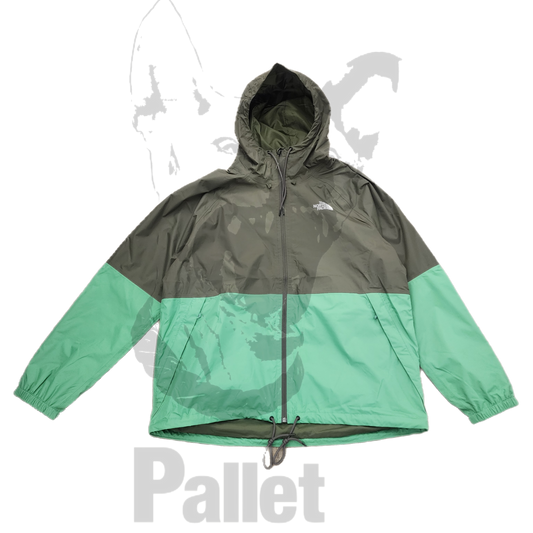 The North Face -"Zip Up Green Nylon Jacket" -Size XX-Large