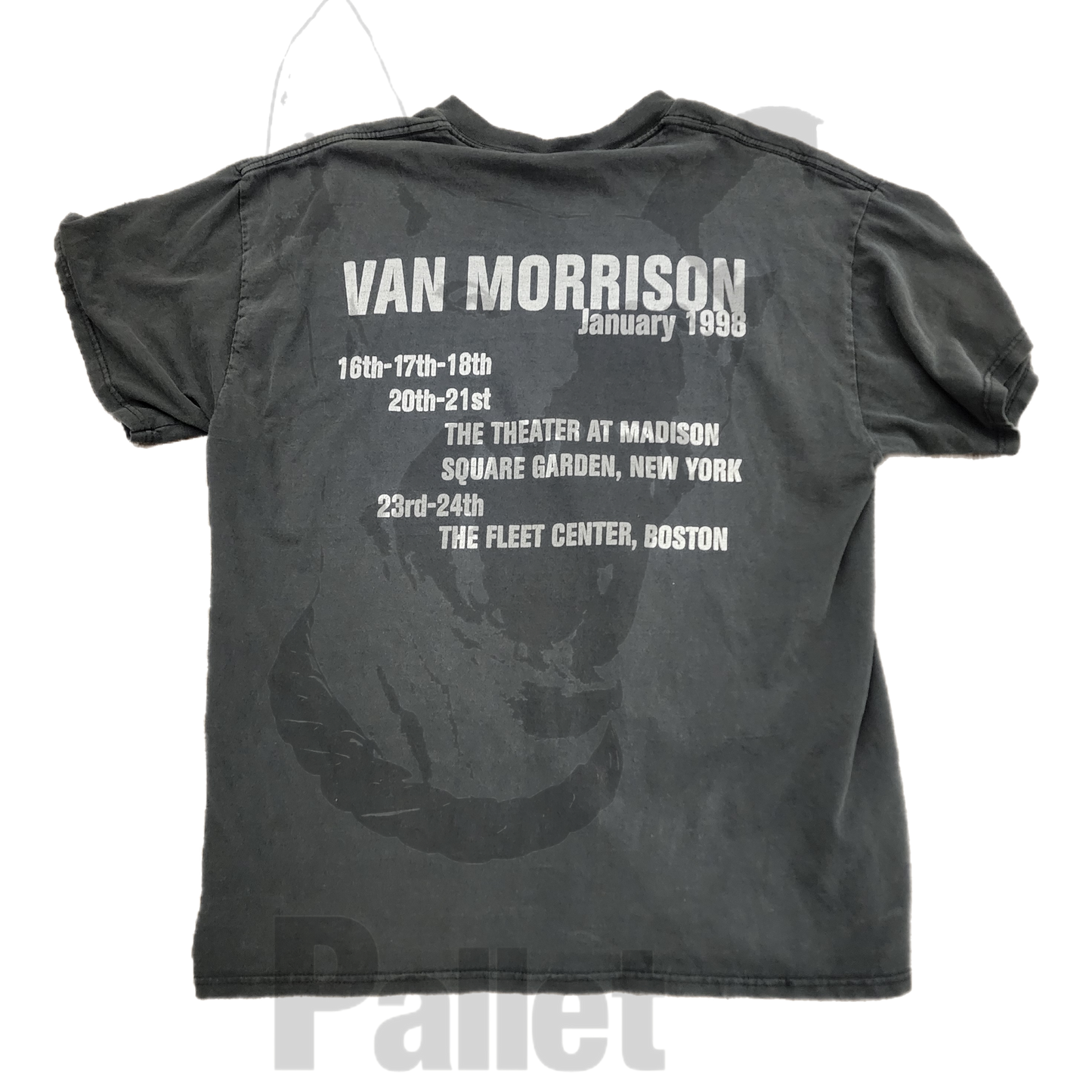 Vintage -"Van Morrison Black Tee" -Size X-Large