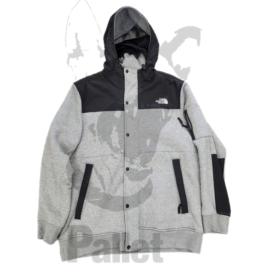 The North Face - "Grey Fleece Hoodie" - Size X-Large