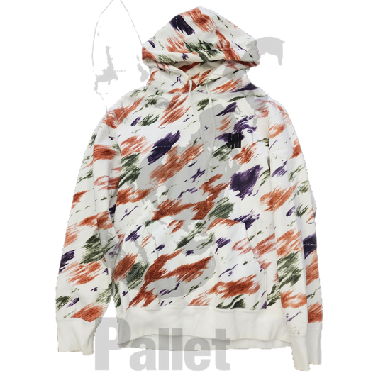 Undefeated -"Brushstrokes White Hoodie"- Size Large
