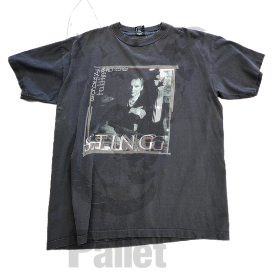 Vintage -"Sting 1996 Mercury Falling Tour Black Tee" -Size X-Large