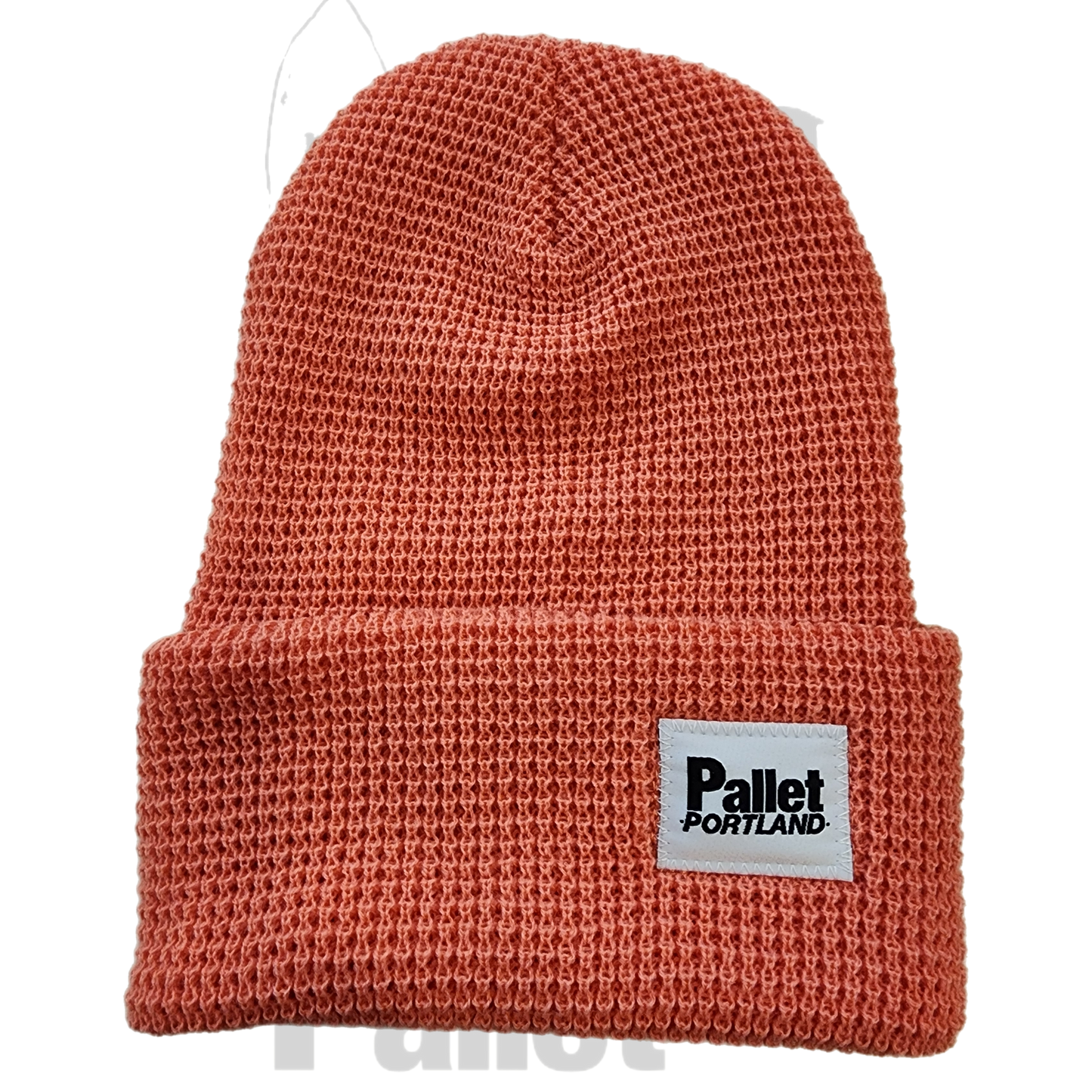 Pallet Portland -"Coral Waffle Knit Beanie" -Size OS