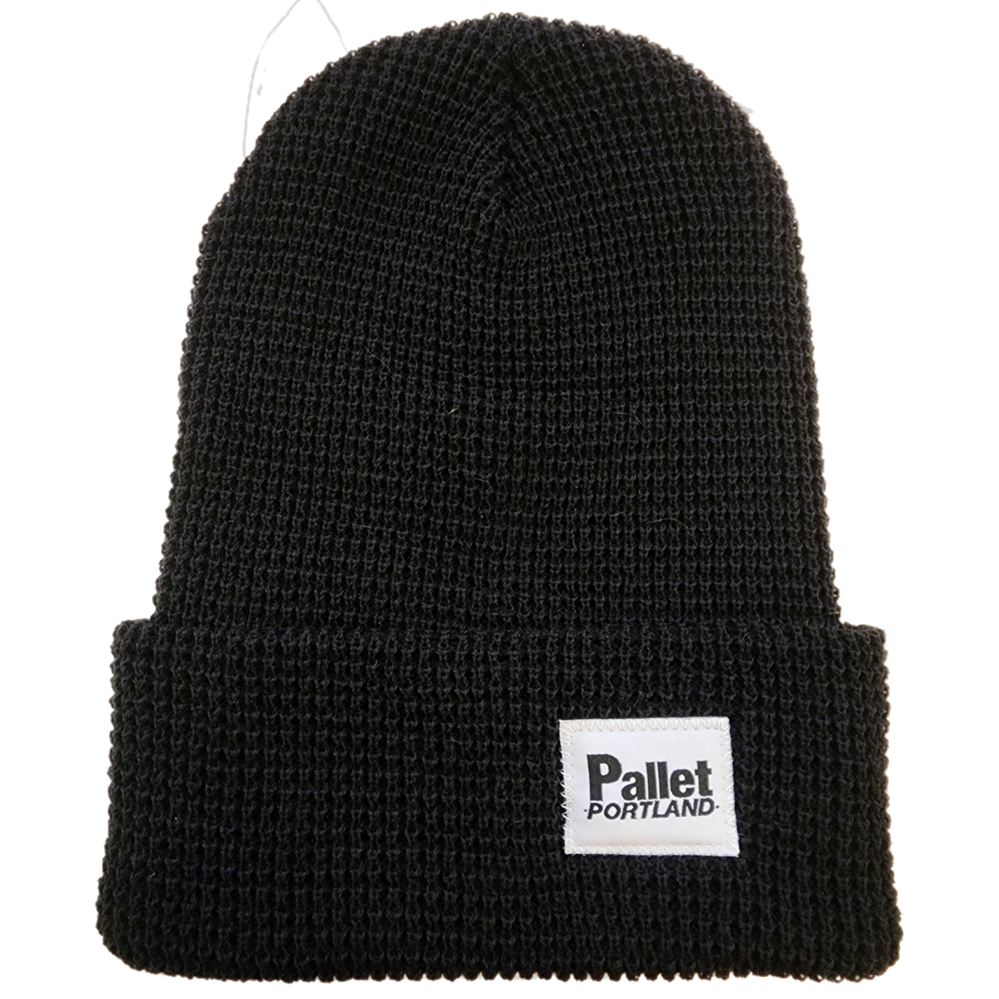 Pallet Portland -"Black Waffle Knit Beanie" -Size OS