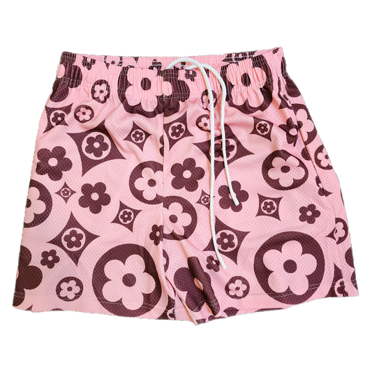 Bravest Studios Pink Flower Shorts - Size Large
