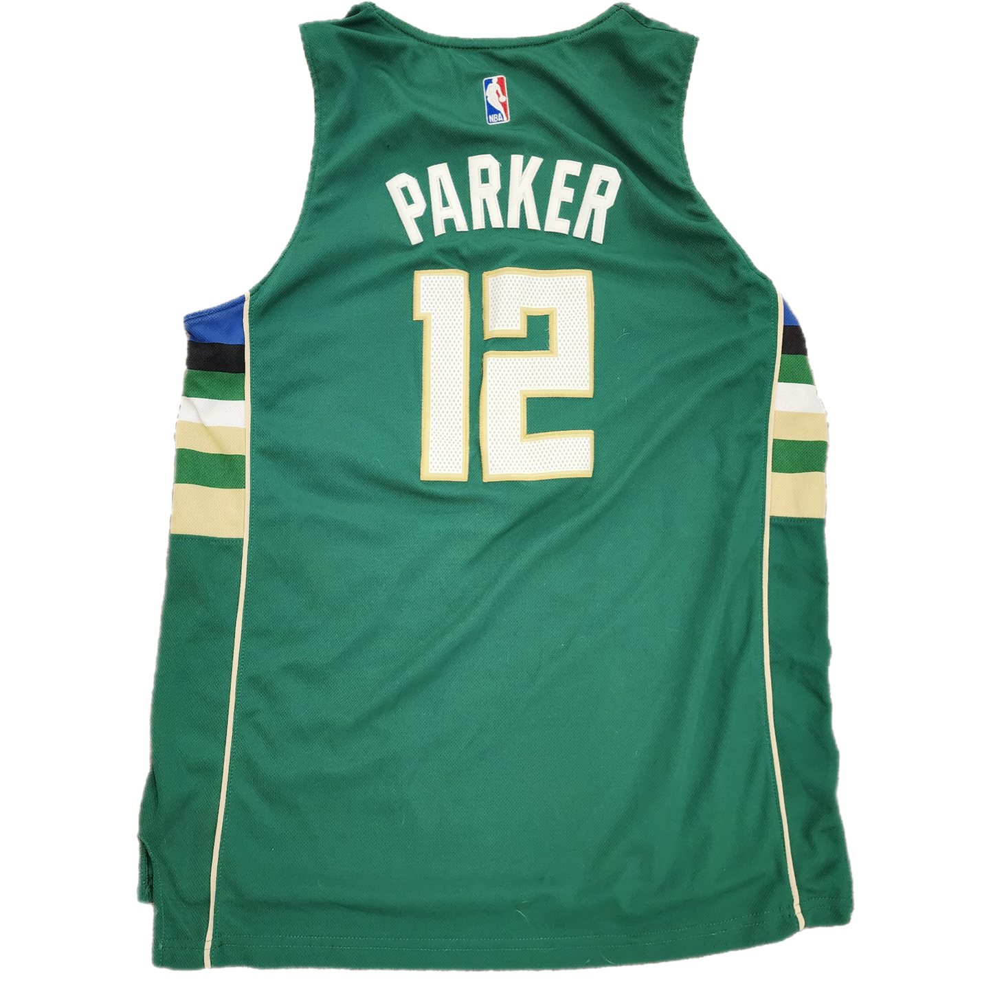 Adidas Milwaukee Bucks Parker Green Jersey - Size Large