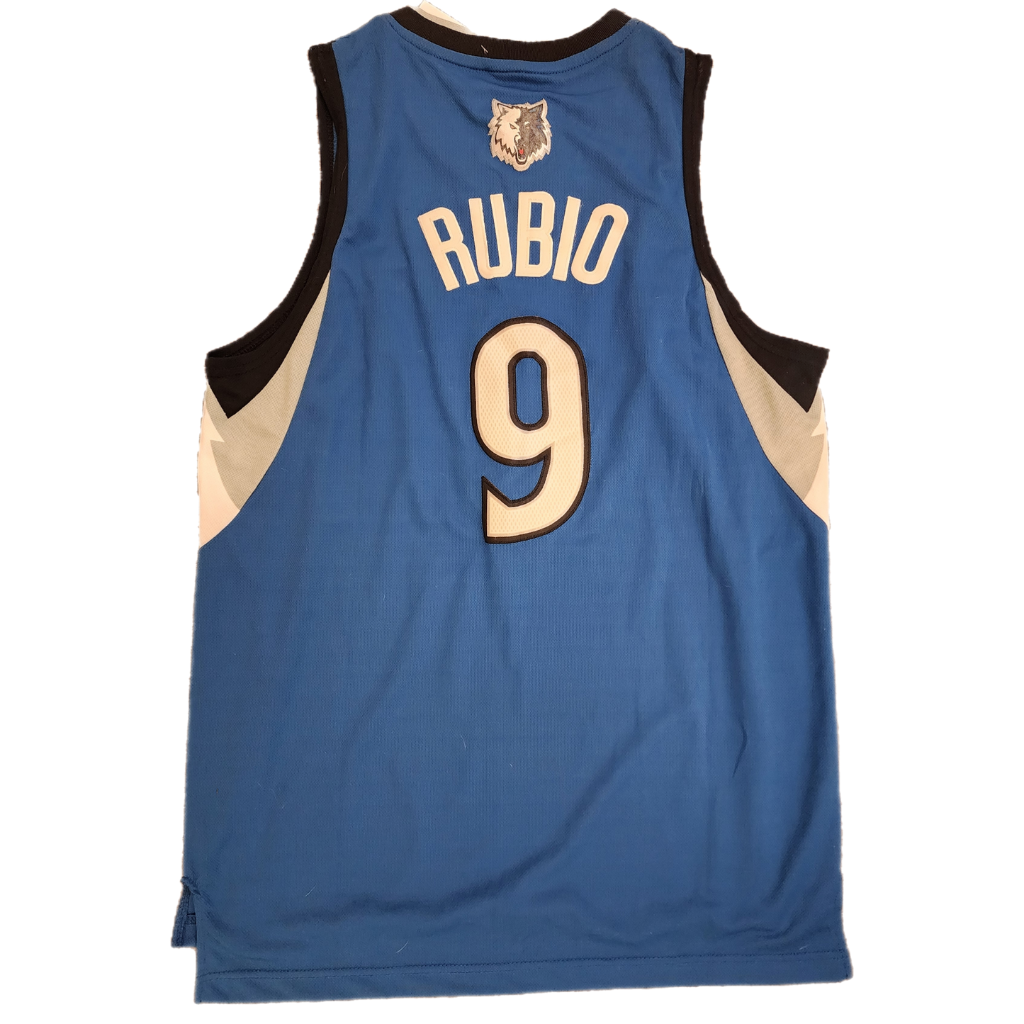 Adidas Minnesota Timberwolves Rubio Blue Basketball Jersey - Size Large