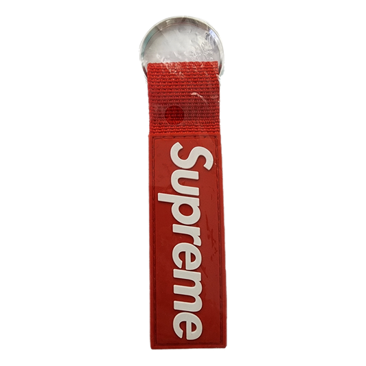 Supreme Webbing Keychain Red