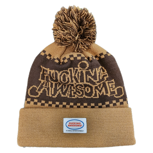 Fucking Awesome Brown Beanie