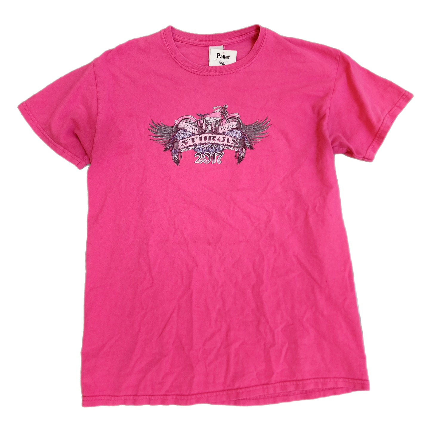 Sturgis Motorcycle Pink Tee - Size Medium