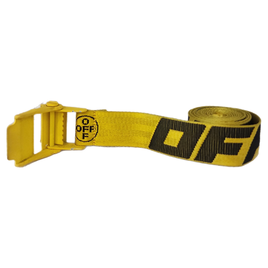 Off White Industrial Yellow/Black Belt