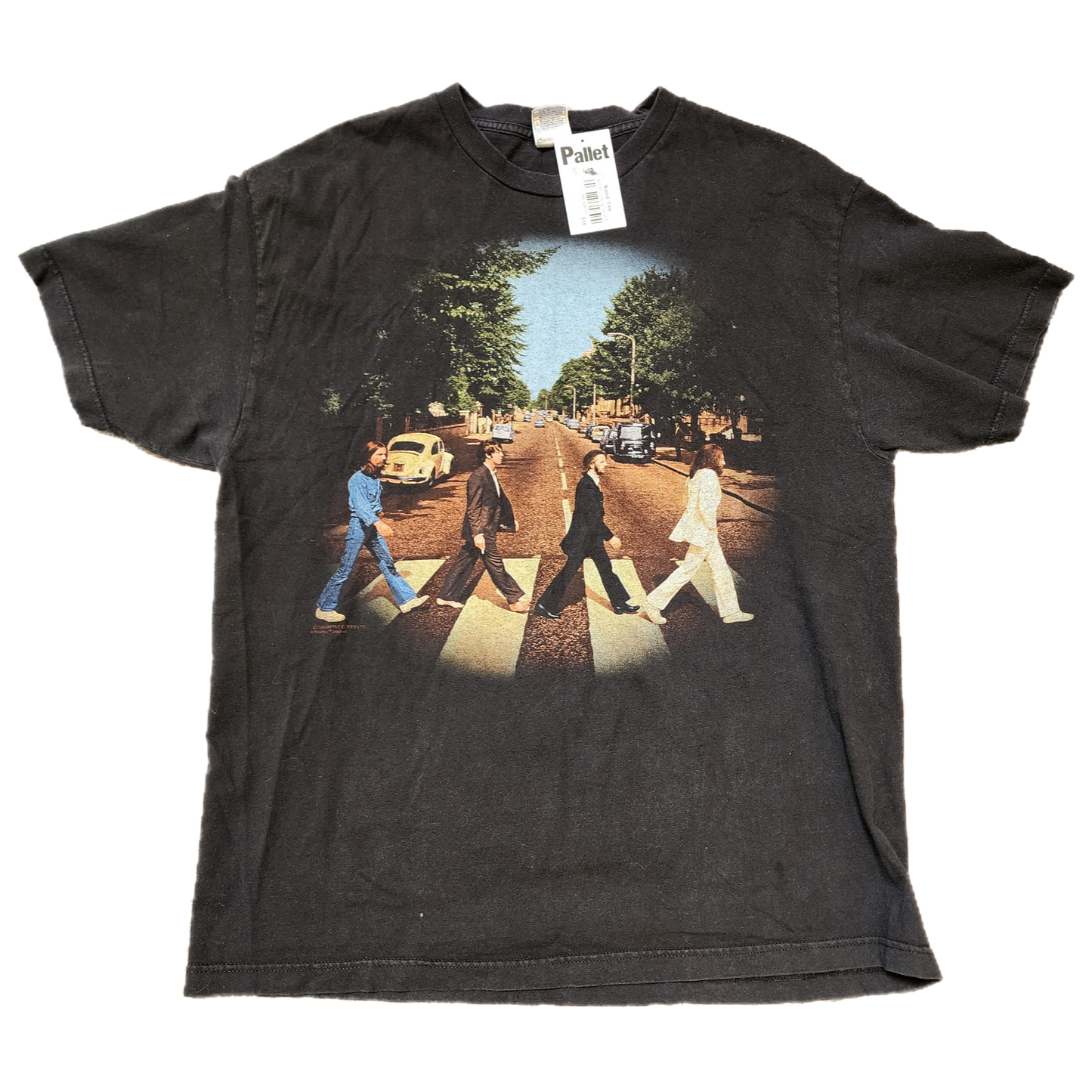 Band Tee The Beatles Crossing Black Tee - Size X-Large