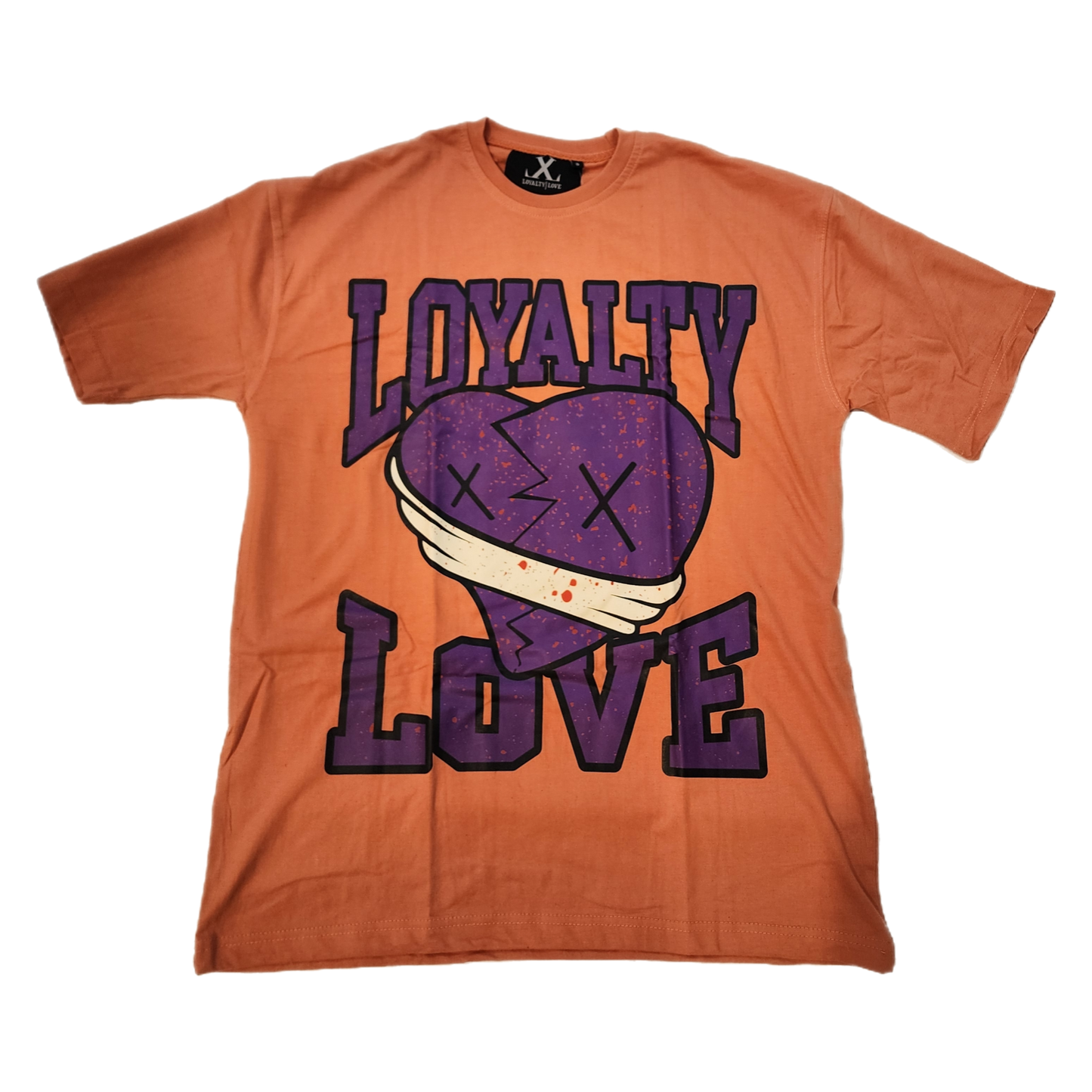 Loyalty Love - " Heart Tee Peach"