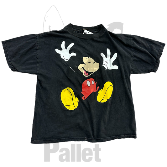 Vintage -" Mickey Jump Black Tee"- Size Medium