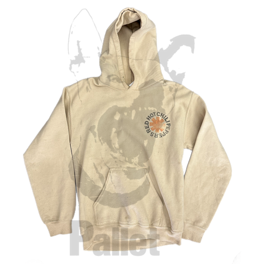 Band Tee - "Red Hot Chili Peppers Beige Hoodie" - Size Small