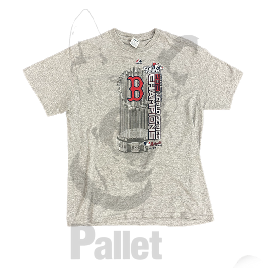 Vintage -" Boston Red Sox Champs Grey Tee"- Size Large