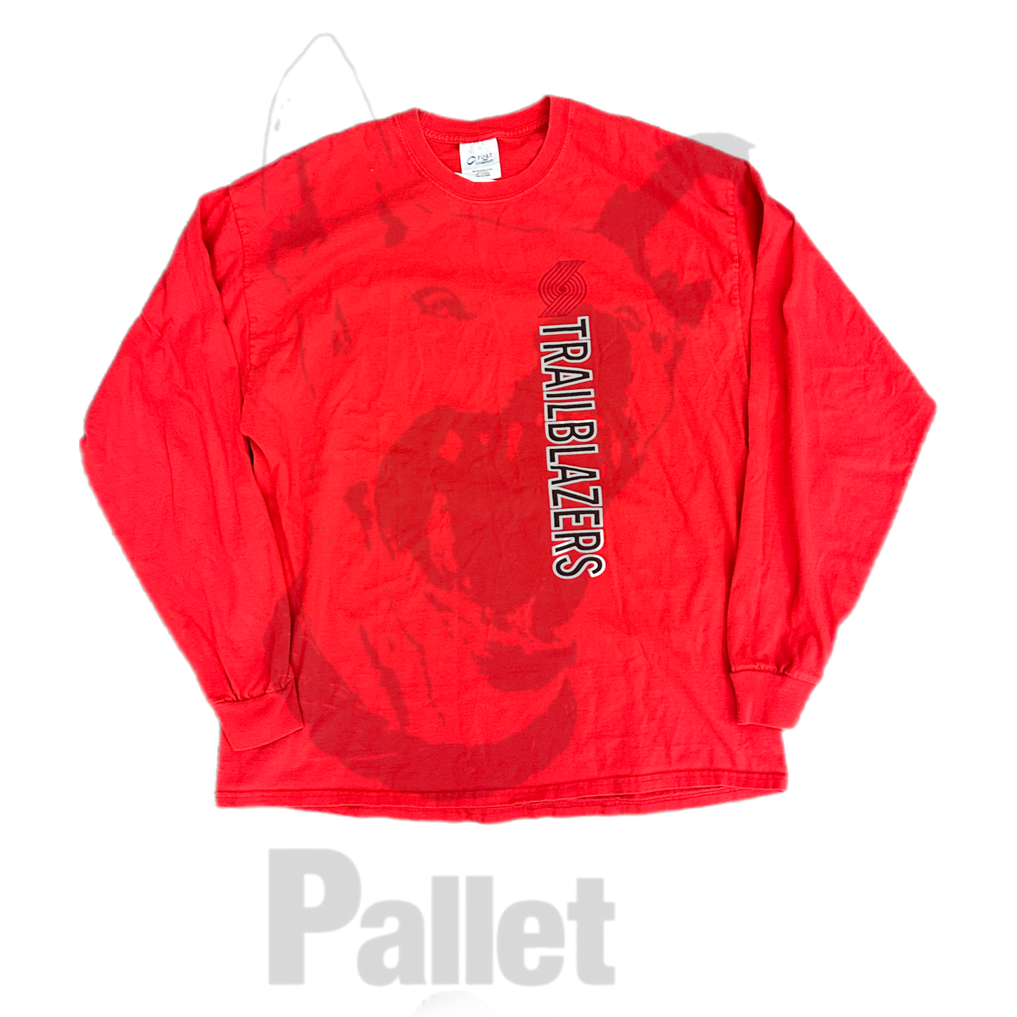 Vintage -" Trail Blazers Red Longsleeve"- Size X-Large
