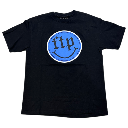 FTP - "Blue Smiley Tee" - Size Large