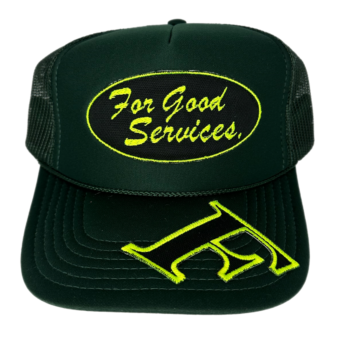 For Good Services - "F Trucker Hat" - Green
