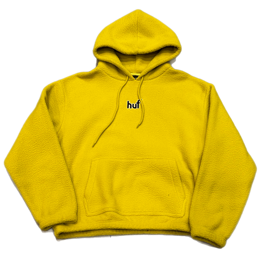 Huf -" Yellow Fleece Hoodie" - Size Medium
