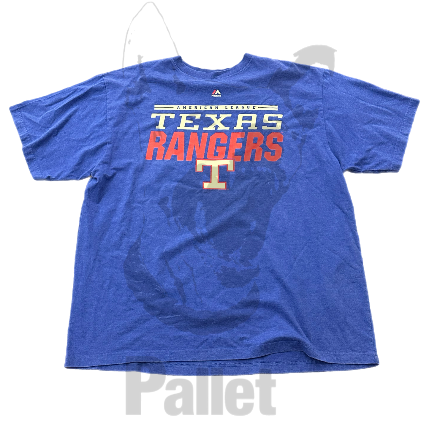 Vintage -" Texas Rangers Blue Tee"- Size XX-Large