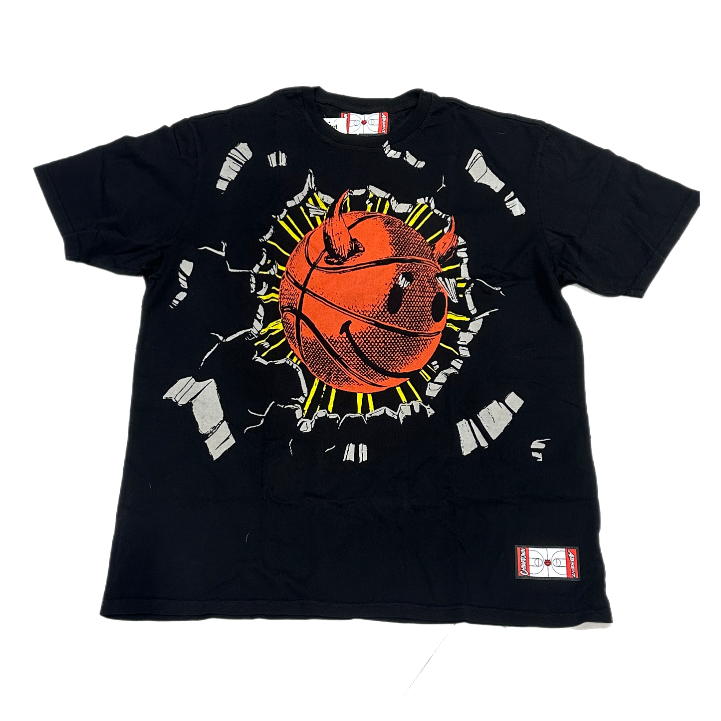 Chinatown Market -"Absent Devil Ball Black Tee"- Size XX-Large