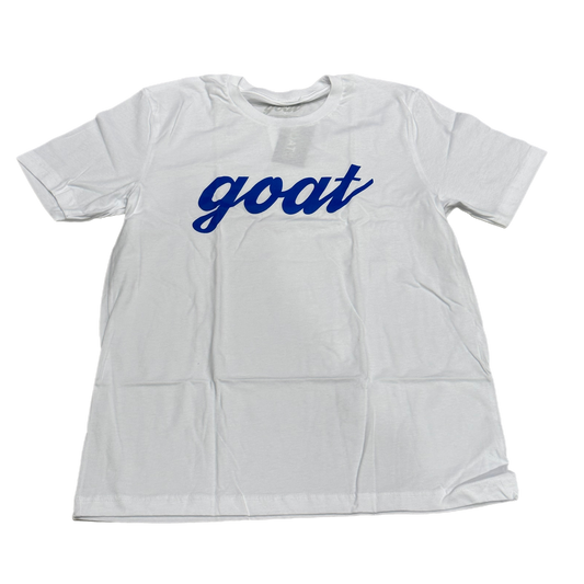 Goat Street Goods - "Blue Beefy Script Logo Tee"