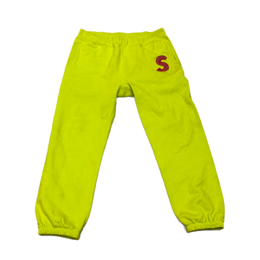 Supreme - "S Logo Green Joggers" - Size X-Large