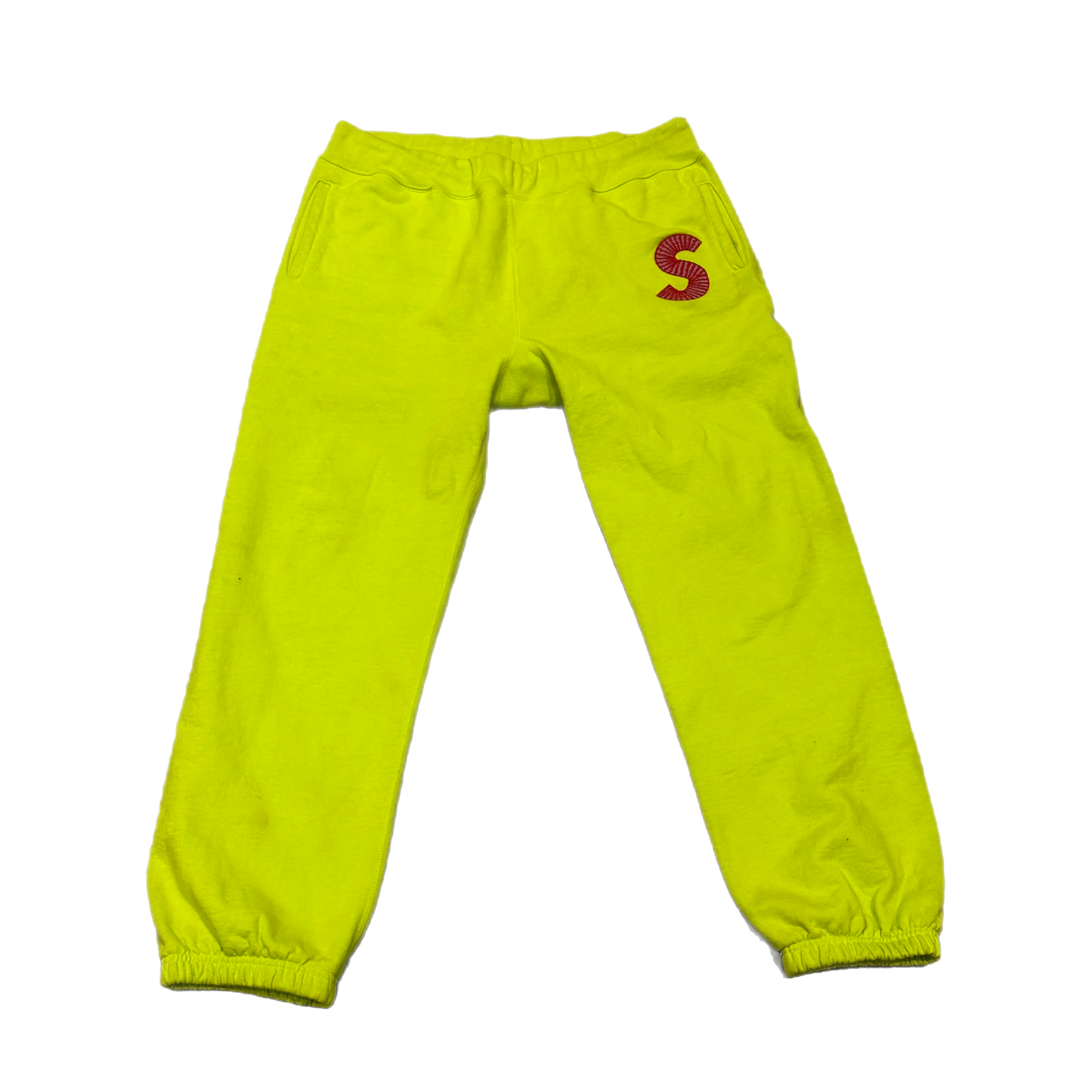 Supreme - "S Logo Green Joggers" - Size X-Large