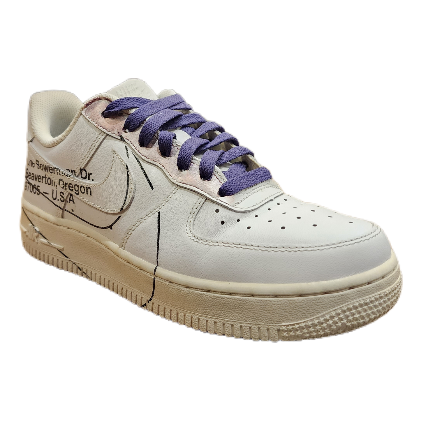 Nike Off White - "Campus Exclusive Air Force 1" - Size 6