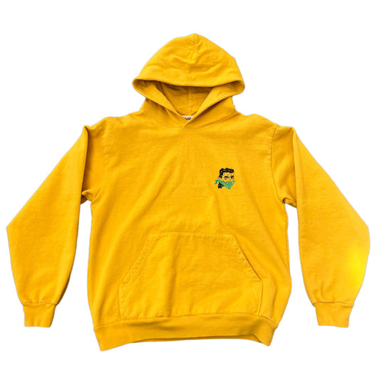 Billy Hill x Warren Lotas - "The Nuclear Apostle" - Yellow Hoodie Size Medium