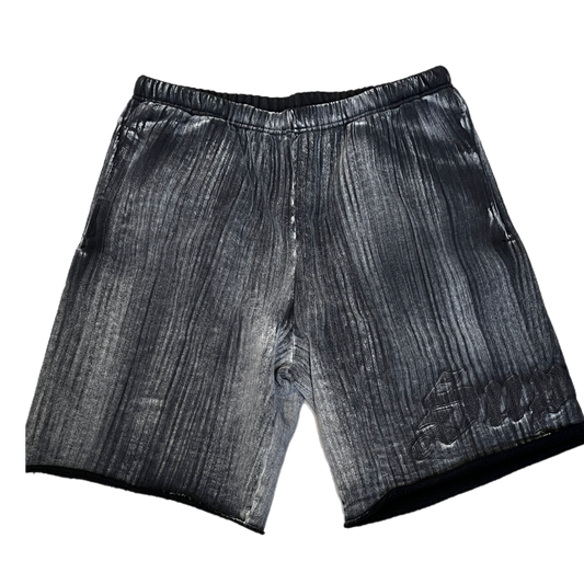 Supreme Brush Stroke Black Sweat Shorts Size Medium