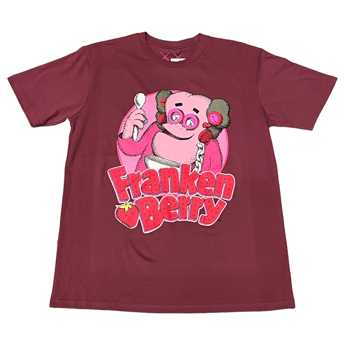 Kaws - "Monsters Franken Berry Red Tee" - Size Large