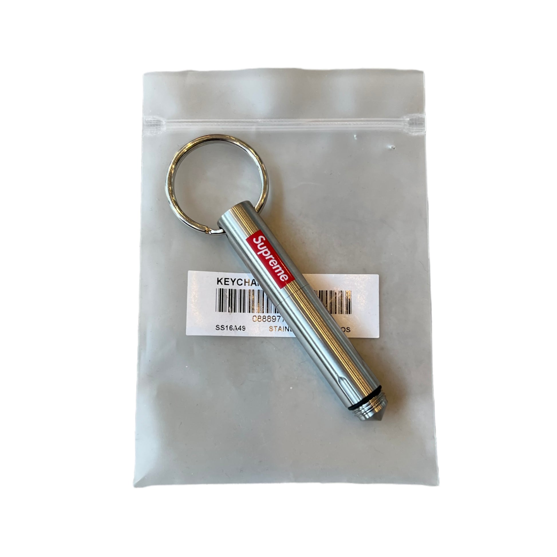 Supreme Stainless Steel Keychain Pen